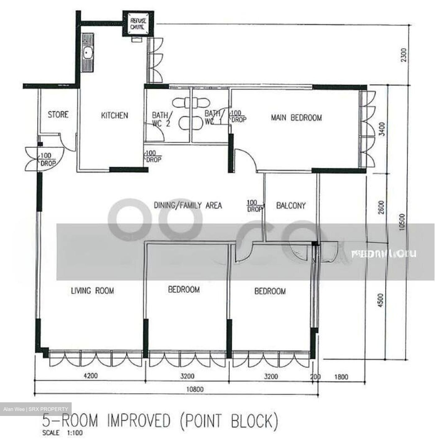 Blk 338 Clementi Avenue 2 (Clementi), HDB 5 Rooms #501233501